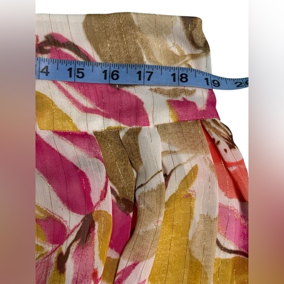 CHAUS Floral Pleated Skirt - Multicolor - Picture 4 of 7